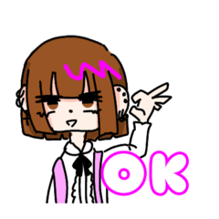 [LINEスタンプ] ピアス女子