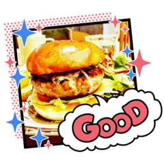 [LINEスタンプ] ハンバーガーだよ