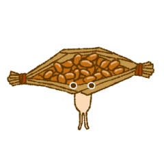 [LINEスタンプ] ネバる納豆くん