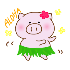 [LINEスタンプ] ぶたの まるる〜3