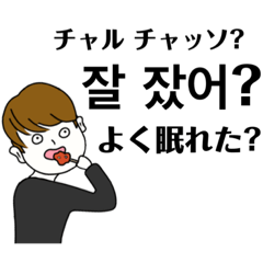 [LINEスタンプ] タッカンジョン男子の会話【パンマル】