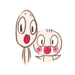 [LINEスタンプ] チビとデカ