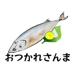 [LINEスタンプ] 魚介のケンさん