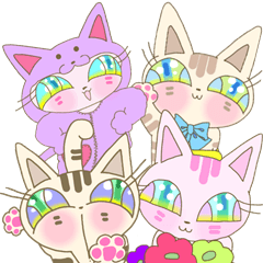 [LINEスタンプ] ネコだらけで毎日胸キュン