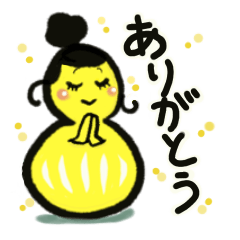 [LINEスタンプ] ひめかわだるまちゃんのいろんなありがとう