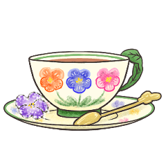 [LINEスタンプ] お茶をどうぞの画像（メイン）