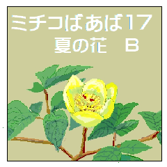 [LINEスタンプ] ミチコばあば NO17  夏の花 B