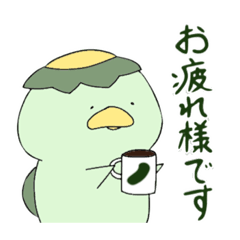 [LINEスタンプ] かっぱのだにー 敬語編