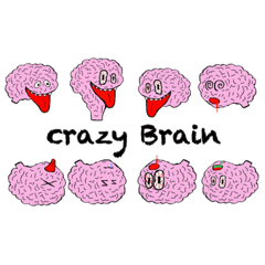 [LINEスタンプ] Crazy Brain（イカれた脳みそ）