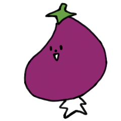 [LINEスタンプ] うわさのなすび