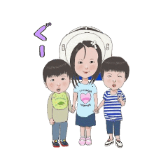 [LINEスタンプ] ユミちゃんとなかまたち