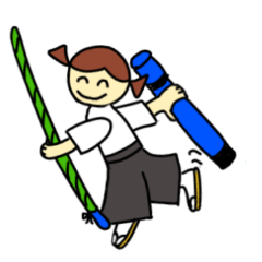 [LINEスタンプ] 弓道 真面目にやってます！