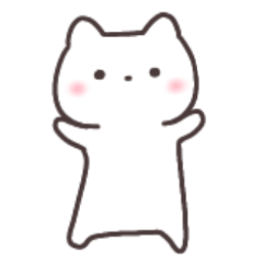 [LINEスタンプ] しろねこのみやびさん