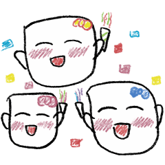 [LINEスタンプ] こどもすたんぷ「マシュマロ」