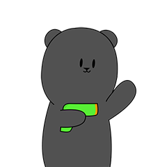 [LINEスタンプ] 黒熊