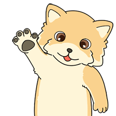 [LINEスタンプ] もふもふ子犬モモン