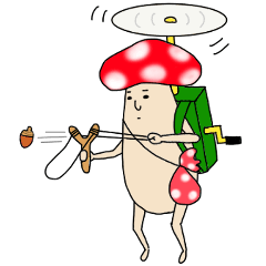 [LINEスタンプ] キノコビト(日常会話編)