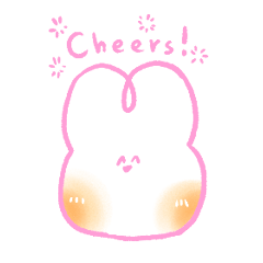 [LINEスタンプ] ☆綿菓子ウサギ☆