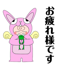 [LINEスタンプ] 着ぐるみエンジェルさん