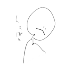 [LINEスタンプ] 手書き風 シンプルな人たち