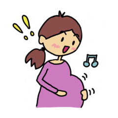 [LINEスタンプ] ドキドキ妊婦さん生活