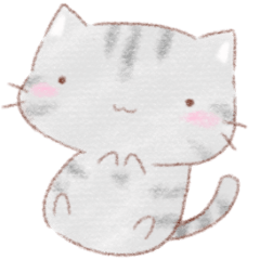 [LINEスタンプ] ねこスタンプ （アメショー）