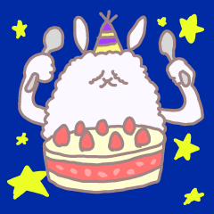 [LINEスタンプ] アンゴラ☆ウサギ