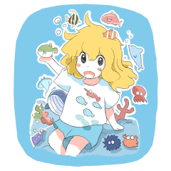 [LINEスタンプ] 海のタバルサ LINEスタンプ