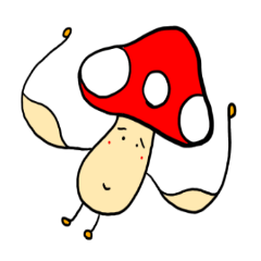[LINEスタンプ] むきむきのこ