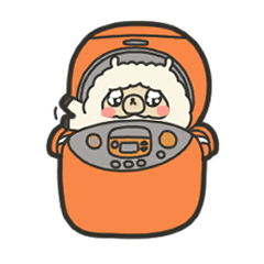 [LINEスタンプ] おっさんみたいなアルパカ ギャグ編