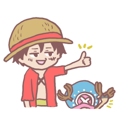 [LINEスタンプ] ONE PIECE ゆるっとミニキャラクター