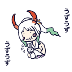 [LINEスタンプ] ONE PIECE ヤマトおでん手書きスタンプ