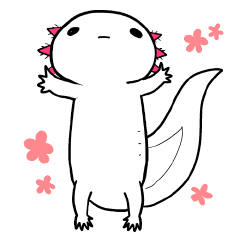 [LINEスタンプ] ほのぼのウーパールーパー【ウパだより】