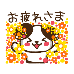 [LINEスタンプ] 可愛いカラフル毎日使える犬と鳥スタンプ