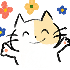 [LINEスタンプ] ブチネコちゃん