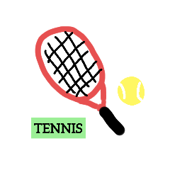 [LINEスタンプ] テニス tennis