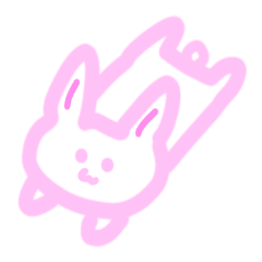 [LINEスタンプ] 表情で察して欲しいゆるだらうさぎ。