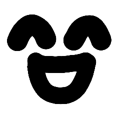 [LINEスタンプ] ●黒顔●喜怒哀楽☆