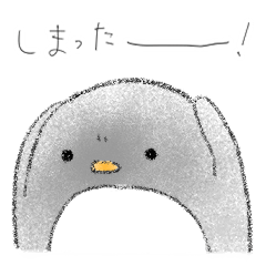 [LINEスタンプ] シュールでシンプルなペンギン