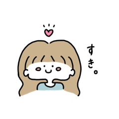 [LINEスタンプ] 気軽に使える女の子のスタンプ。