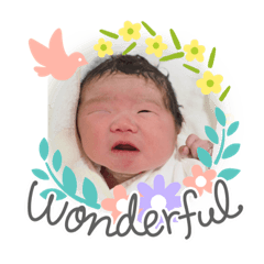 [LINEスタンプ] 詩歩ちゃん(新生児)