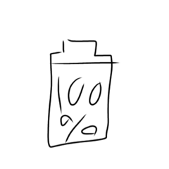 [LINEスタンプ] 充電%スタンプ