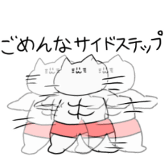 [LINEスタンプ] マッチョニャンコ