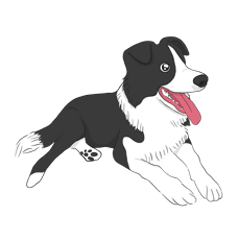 [LINEスタンプ] 面白くて、かわいい犬