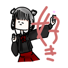 [LINEスタンプ] 表情が変わらないおりきゃすた