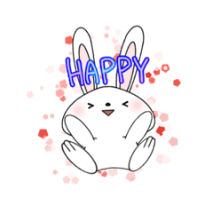 [LINEスタンプ] うさちゃんピーポー