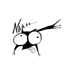 [LINEスタンプ] コウモリとネコ。