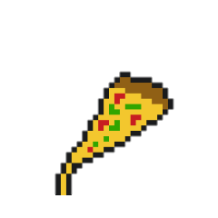 [LINEスタンプ] 食べ物 ドット絵 food