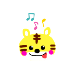 [LINEスタンプ] トラ☆あいさつ(完全手描き)