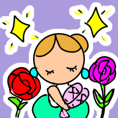 [LINEスタンプ] バレエちゃん の トゥシューズ